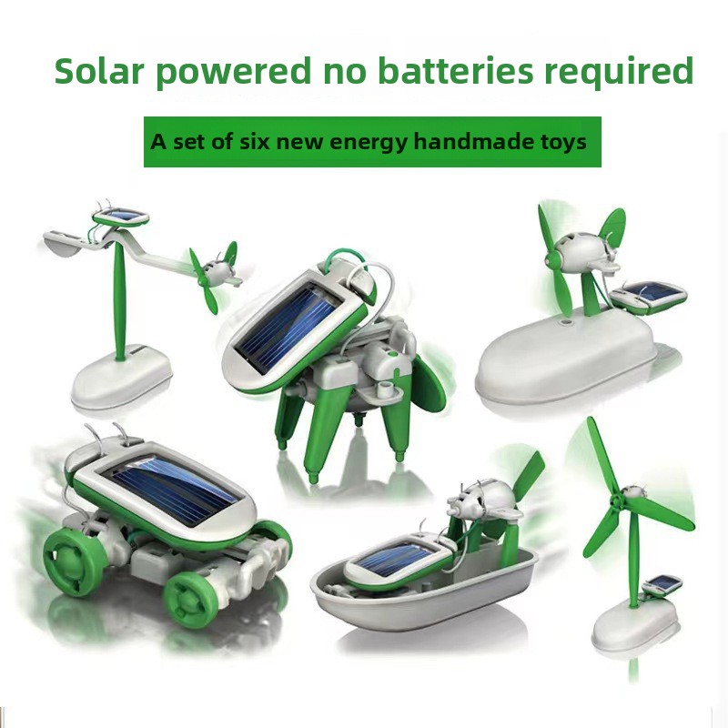 Stem Solar Robot Kit For Kids - Robot Kitleri 6'sı 1 arada DIY