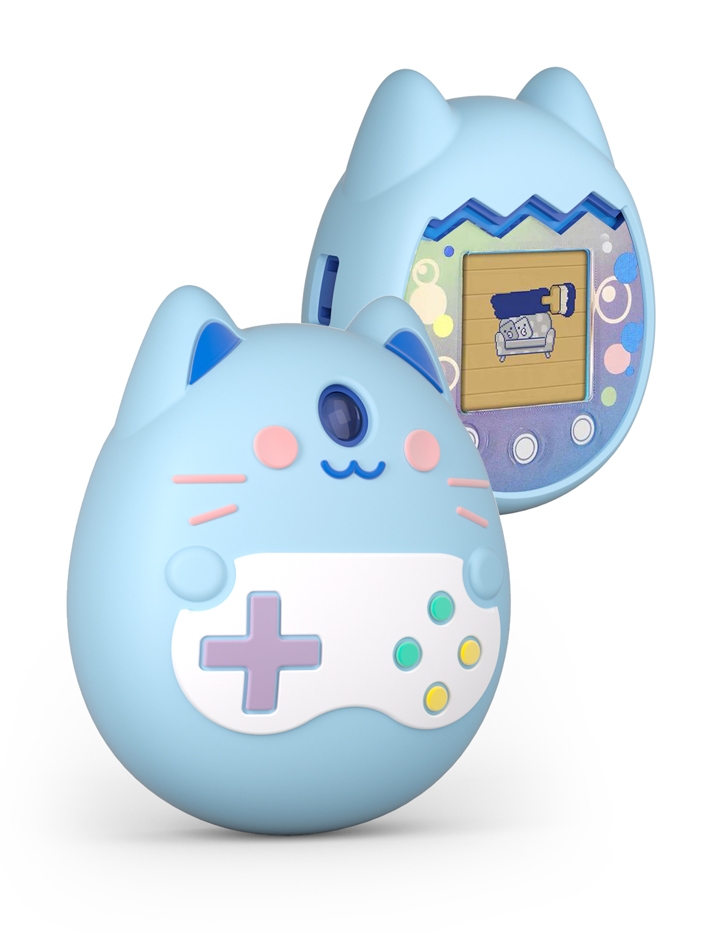 Tamagotchi Electronic Pet Virtual - Darbeye Dayanıklı Silikon Sanal Elektronik Evcil