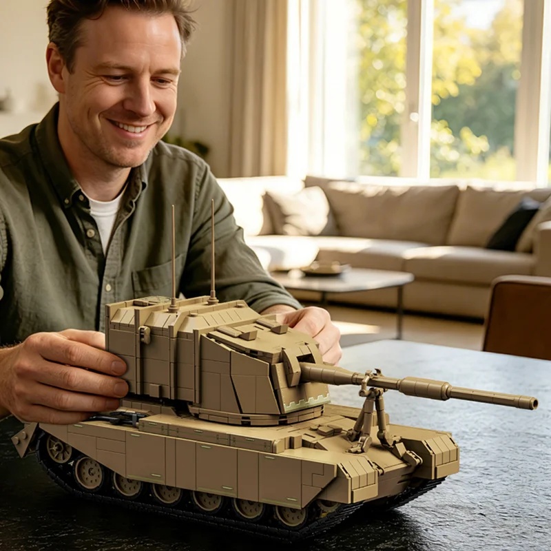 Lego Compatible Military Tank - 2080 parça İngiliz FV4005 Ağır Tank