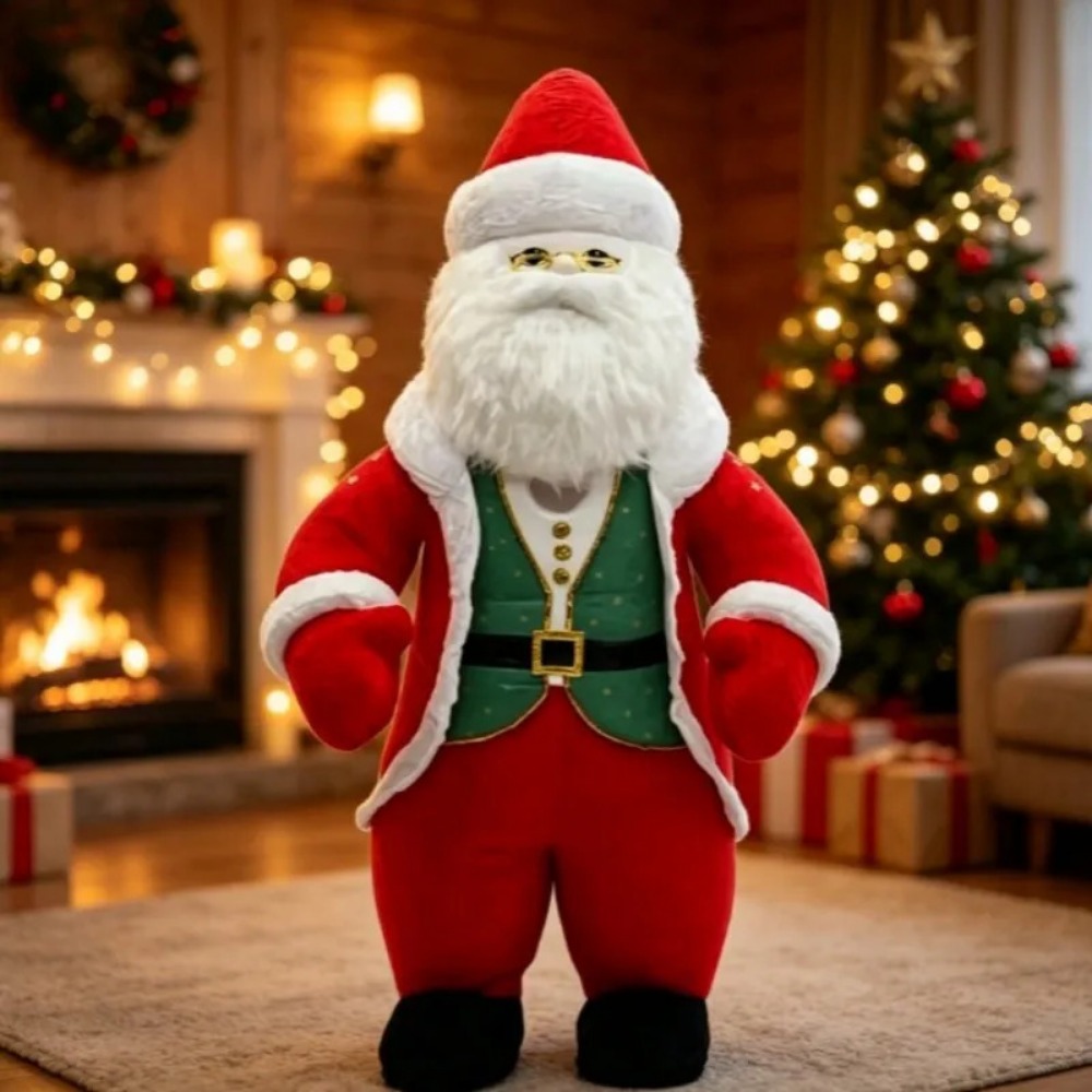 Dolls - Şişirilebilir Noel Baba Kostümü, Yetişkin Boyu,