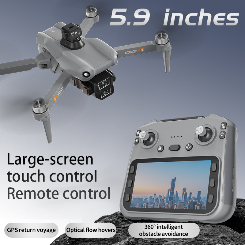 Fpv Brushless Rc Drone 4K - L300 Pro GPS Profesyonel Drone, 4K