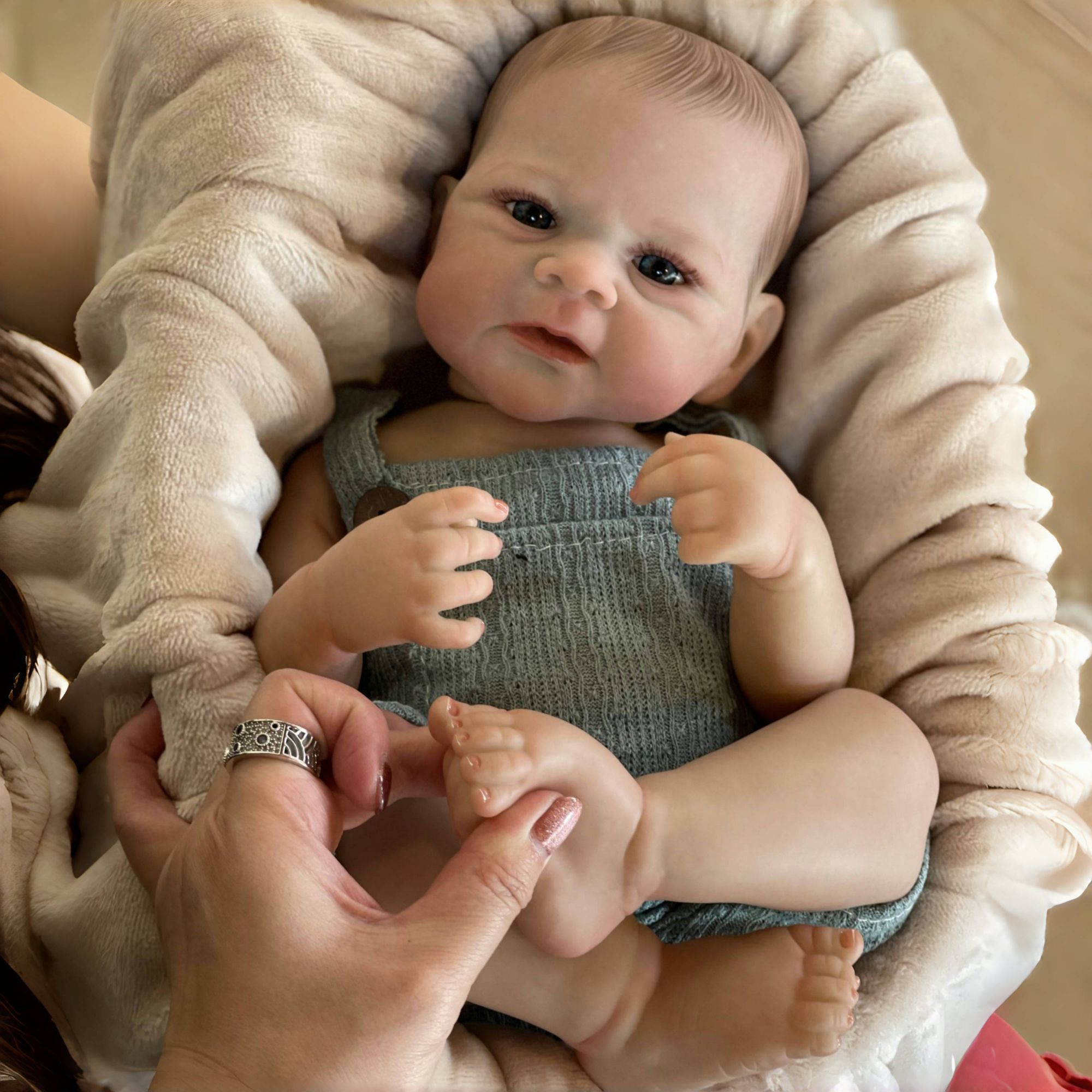 Reborn Baby Doll Silicone Realistic - OtardDolls 19 Inç Elijah Boy Tam