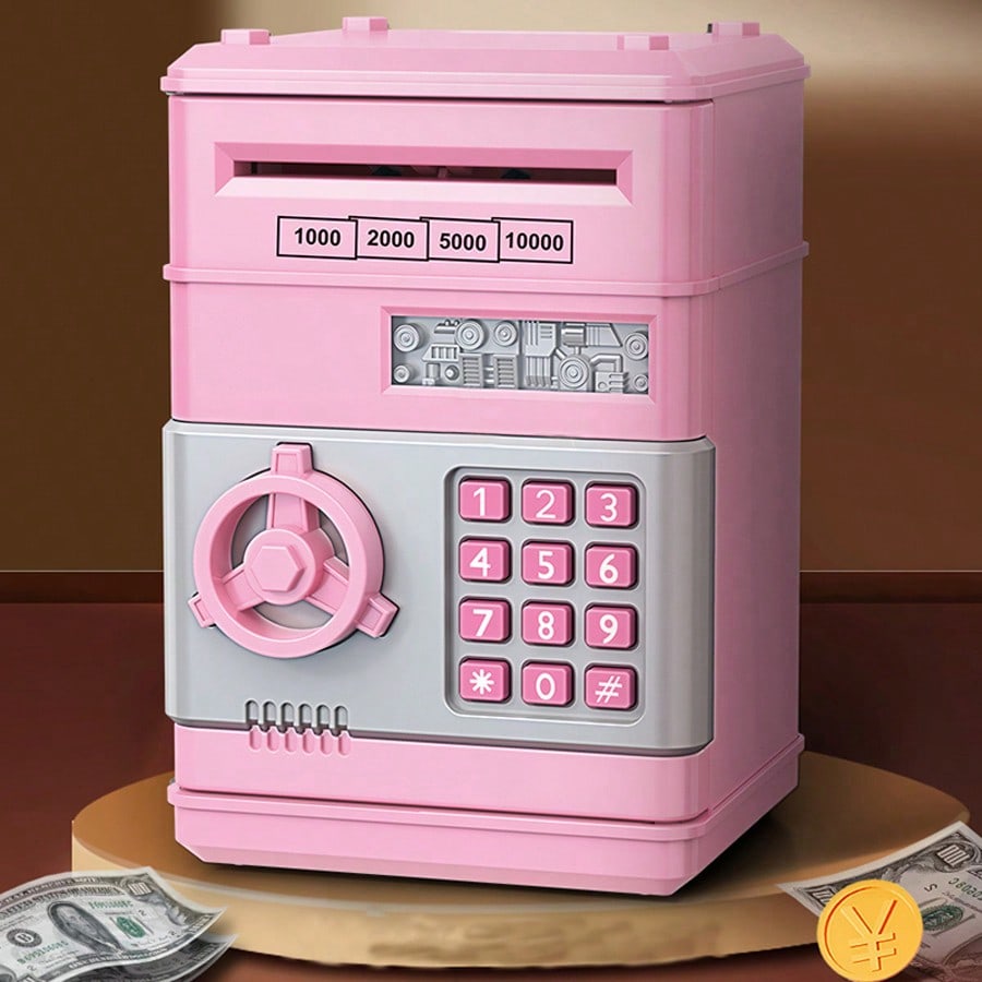 Educational Toys - Çocuklar için Mini ATM Tasarımlı Kumbar,