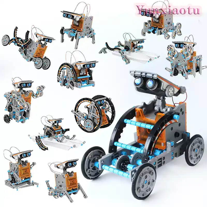 12'si 1 Arada Güneş Enerjili R - Stem Solar Robot Kit For Kids incelemesi ve fiyatı
