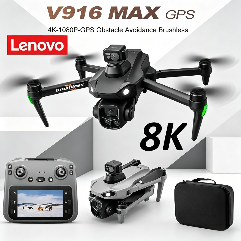 Lenovo V916MAX Profesyonel 8K  - Fpv Brushless Rc Drone 4K incelemesi ve fiyatı