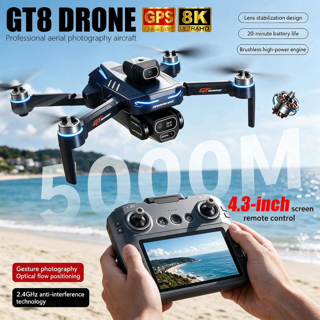 YENİ GT8 HD RC Drone 4K Profes - Fpv Brushless Rc Drone 4K incelemesi ve fiyatı