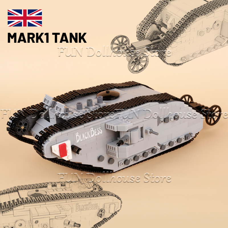 MOC WW1 Askeri Ordu Asker Figü - Lego Compatible Military Tank incelemesi ve fiyatı