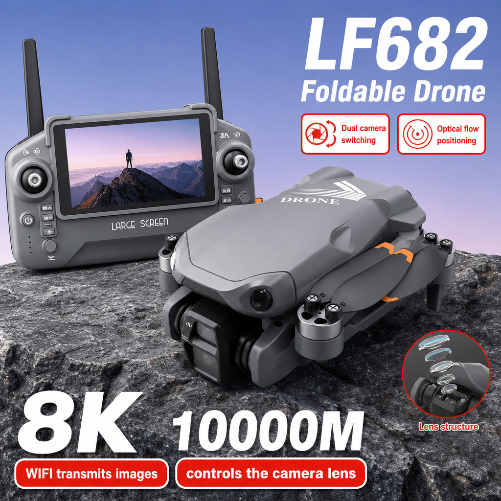 Hava Fotoğrafı LF682 Drone 8K  - Fpv Brushless Rc Drone 4K incelemesi ve fiyatı