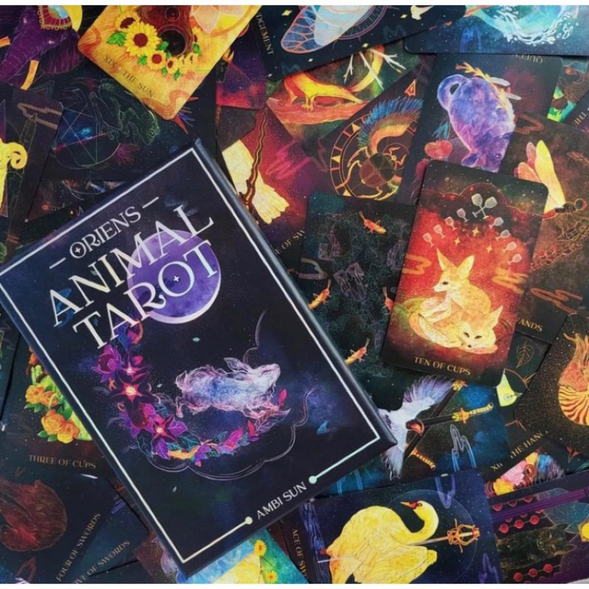 12x7 Cm Oriens Hayvan Tarot 78 - Tarot Cards Deck With Guidebook incelemesi ve fiyatı