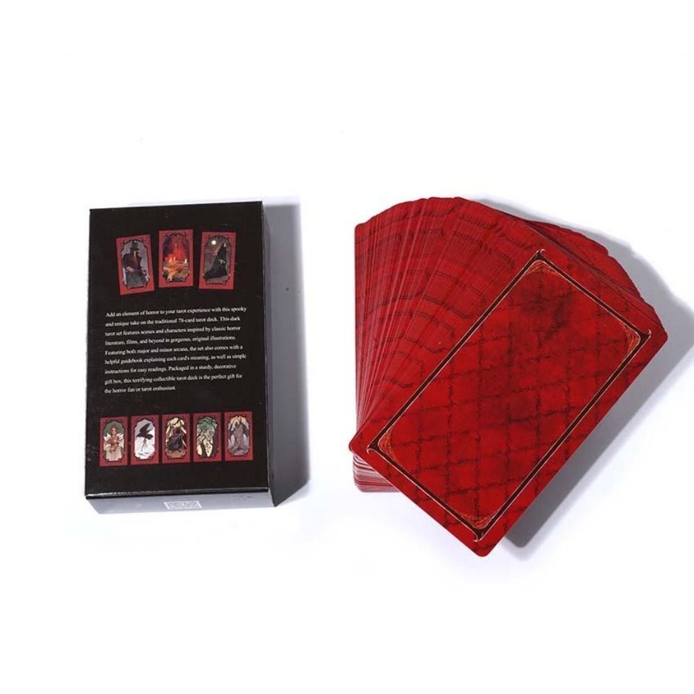 10.3*6cm korku Tarot güverte k - Tarot Cards Deck With Guidebook incelemesi ve fiyatı