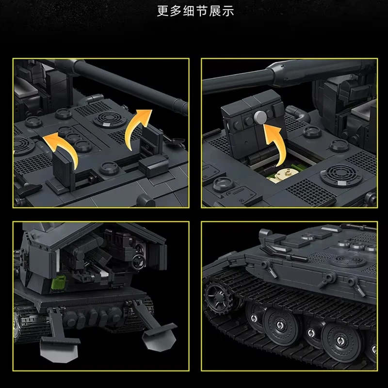 97017 2036 Parça, Büyük Ölçekl - Lego Compatible Military Tank incelemesi ve fiyatı