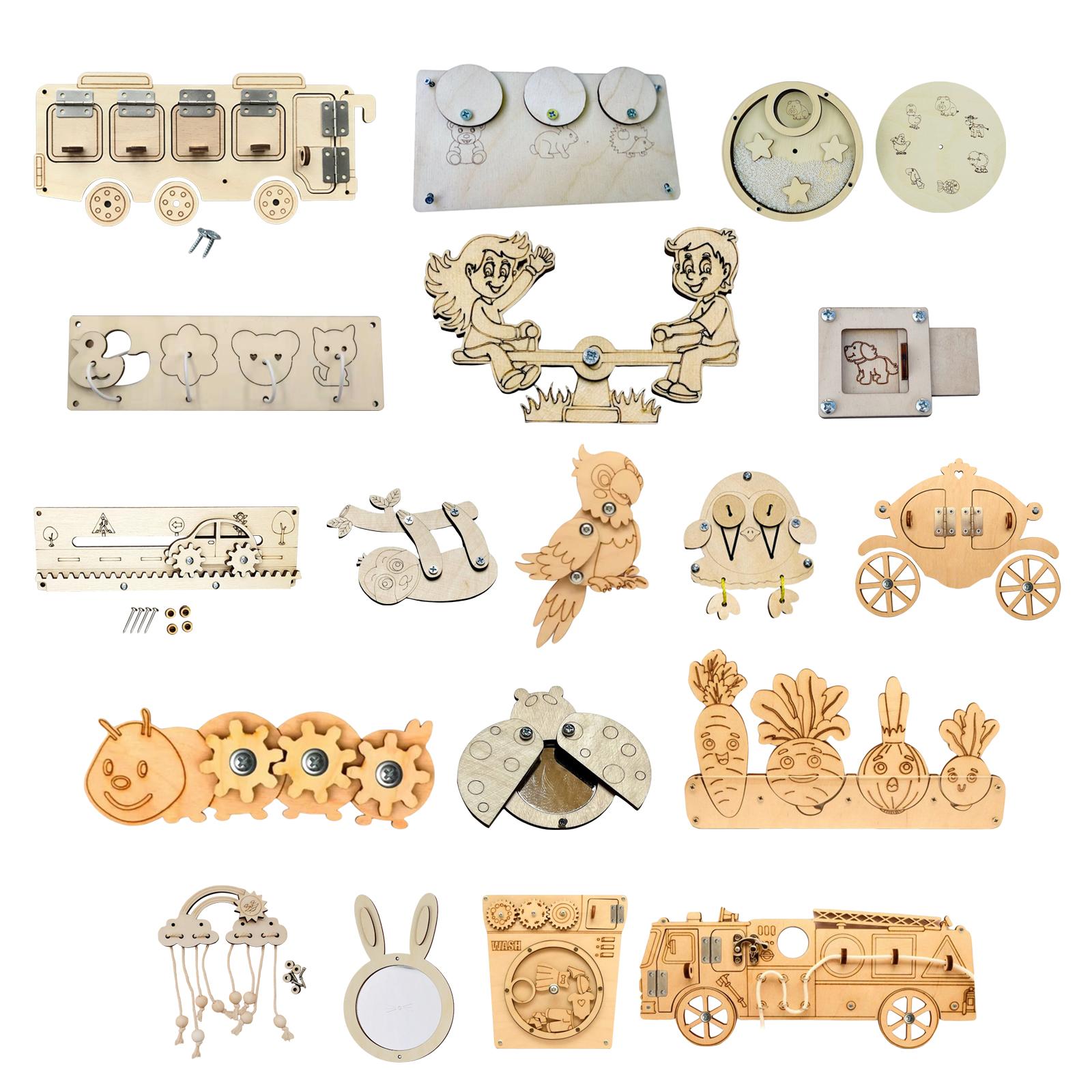 Ahşap Aktivite Tahtası Parçala - Montessori Wooden Busy Board Toddler incelemesi ve fiyatı