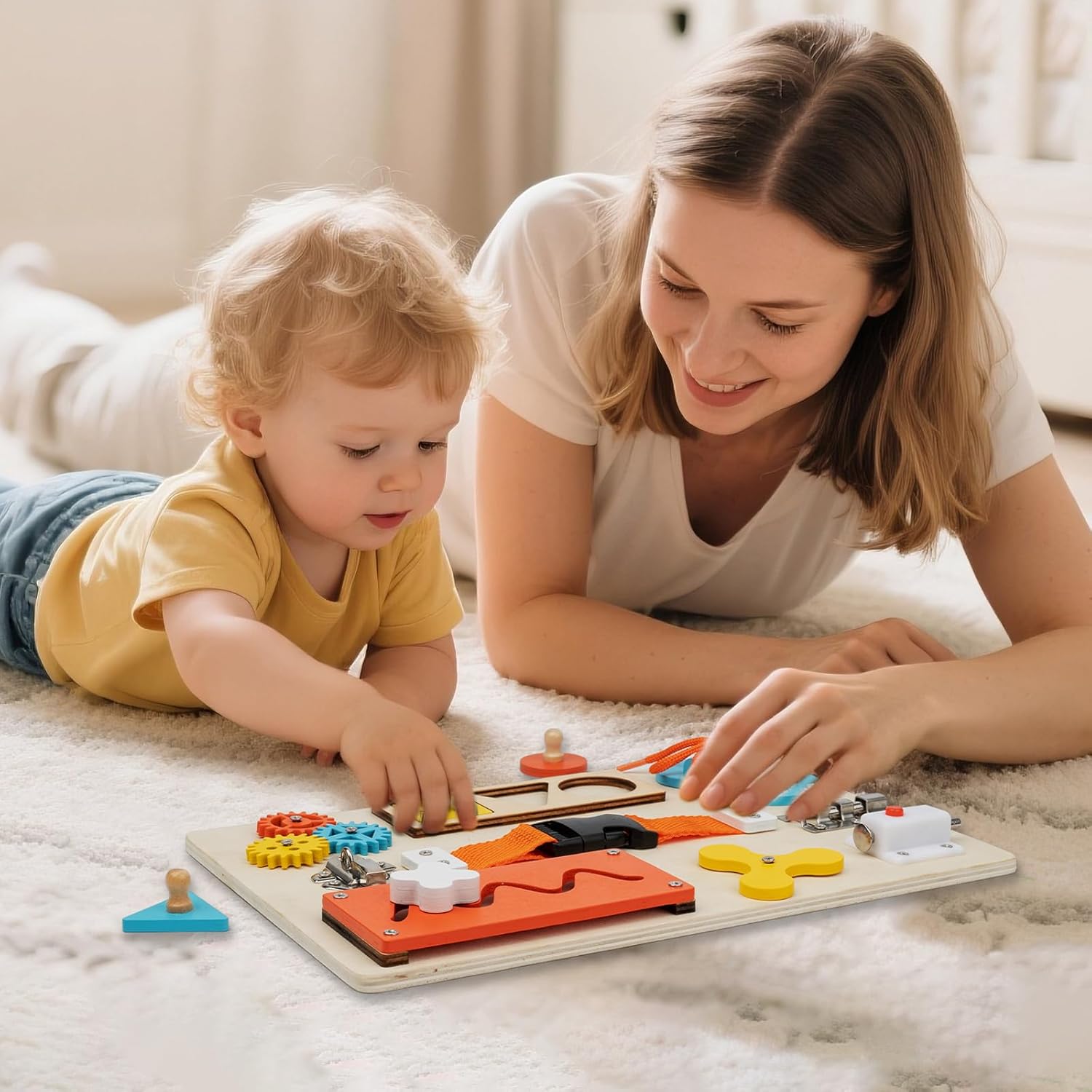 Montessori Etkinlik Panosu, Yü - Montessori Wooden Busy Board Toddler incelemesi ve fiyatı