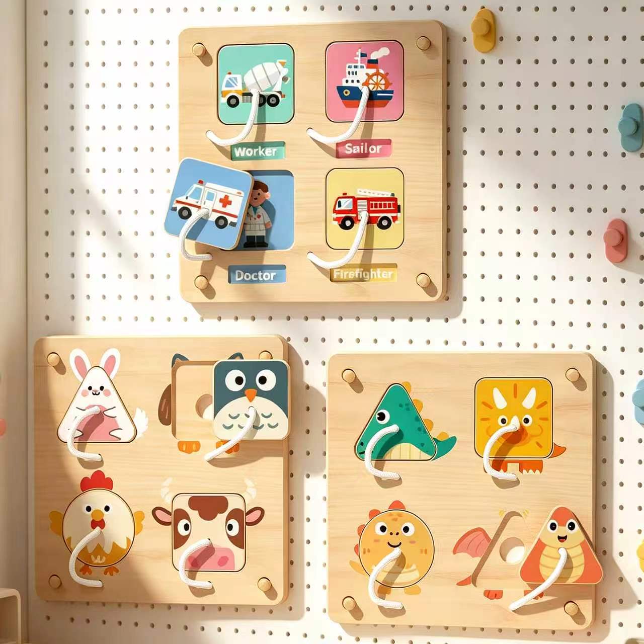 Montessori Ahşap Aktivite Taht - Montessori Wooden Busy Board Toddler incelemesi ve fiyatı