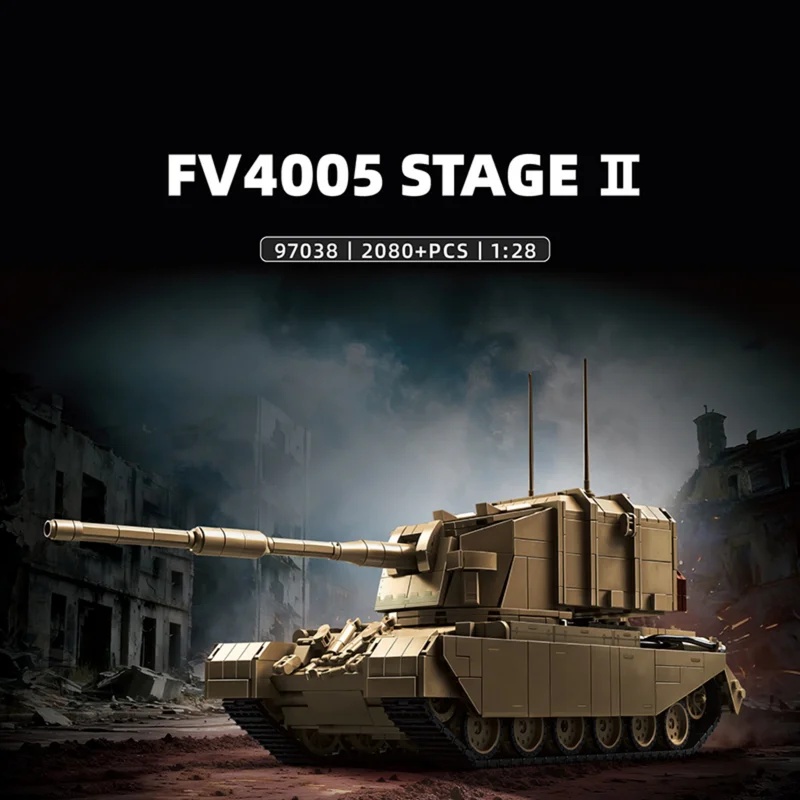 2080 parça İngiliz FV4005 Ağır - Lego Compatible Military Tank incelemesi ve fiyatı