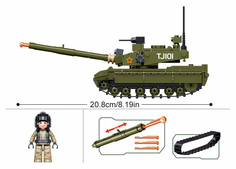 Sluban 183 adet ordu ana muhar - Lego Compatible Military Tank incelemesi ve fiyatı