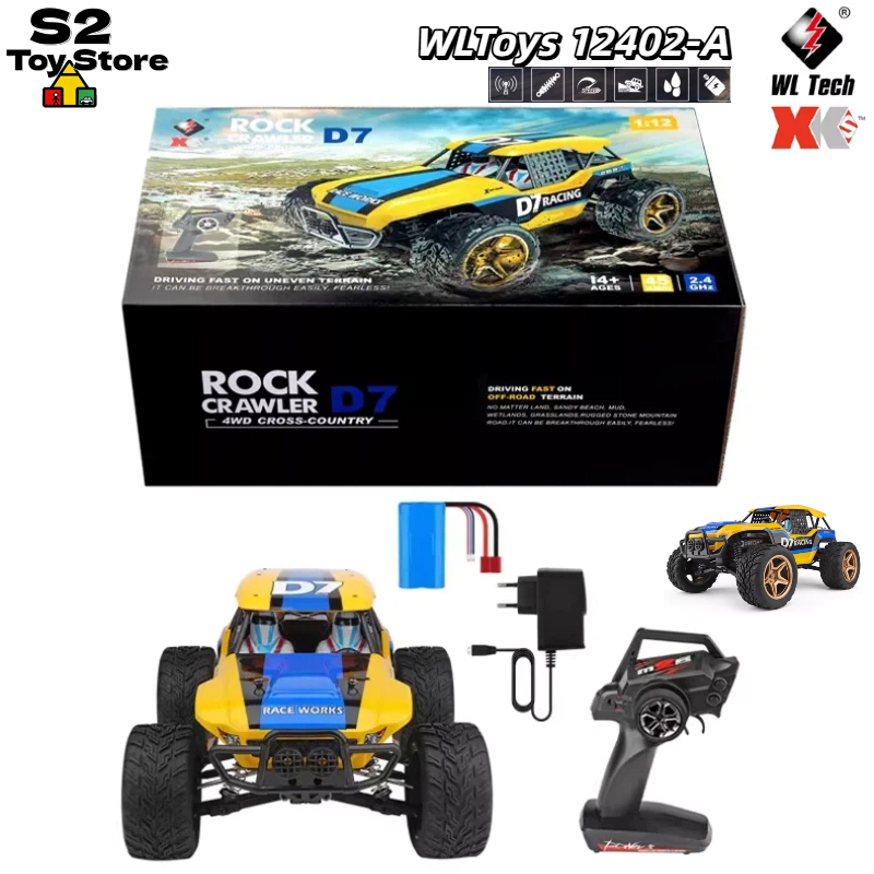 Wltoys 12402-A D7 Kaya Tırmanı - Rc Drift Car 1 24 Scale 4Wd incelemesi ve fiyatı